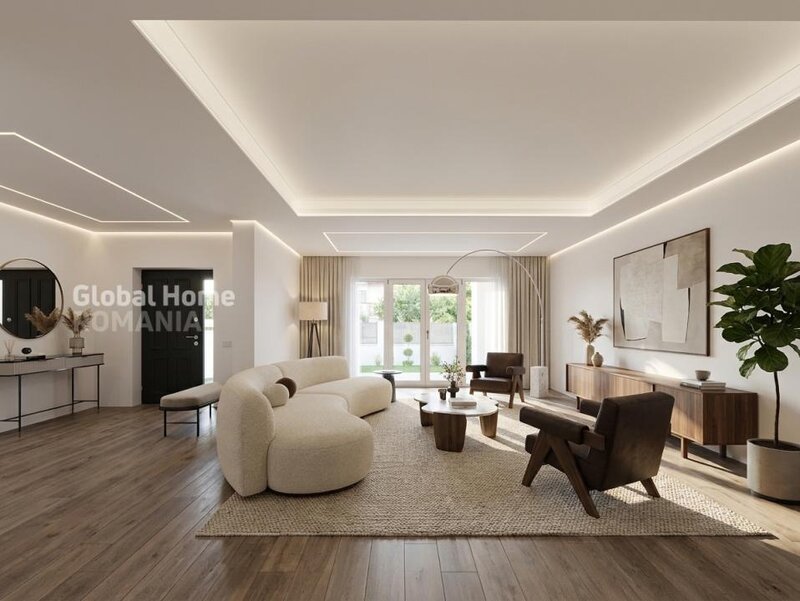Pipera, Voluntari, vila individuala, 6 camere 320 mp + teren liber 296 mp.
